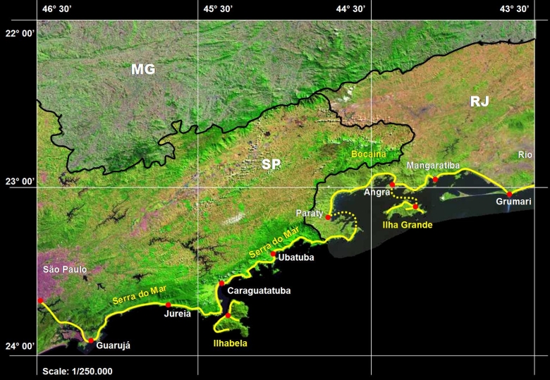 map route são paulo rio de janeiro